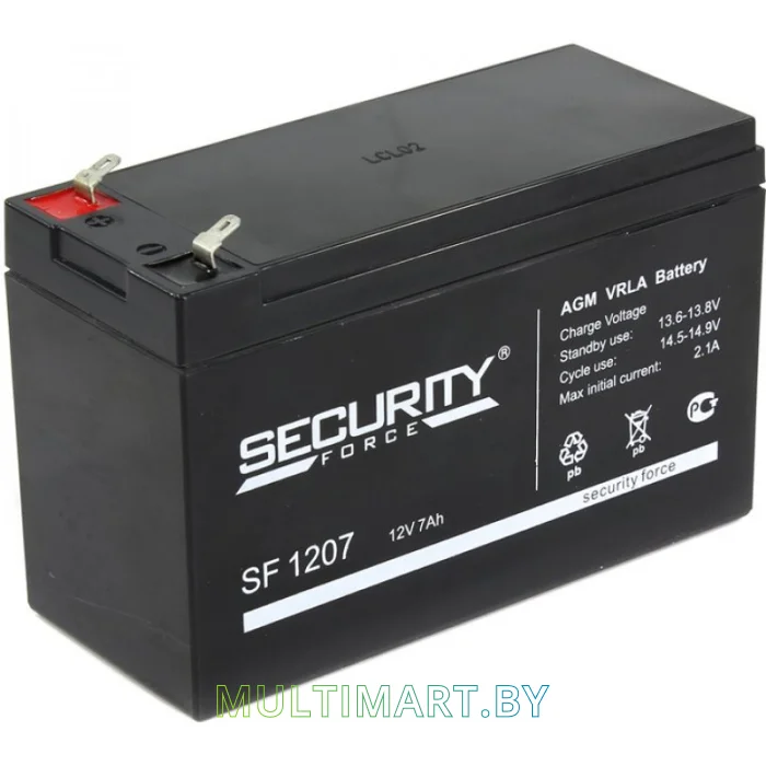 Аккумулятор для ИБП Security Force SF 1207 (12В/7 А·ч)